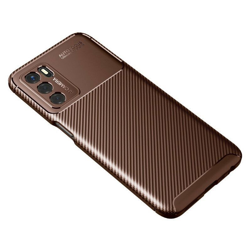 Kryt Oppo A16 / A16s Flexibilní Textura Uhlíkových Vláken