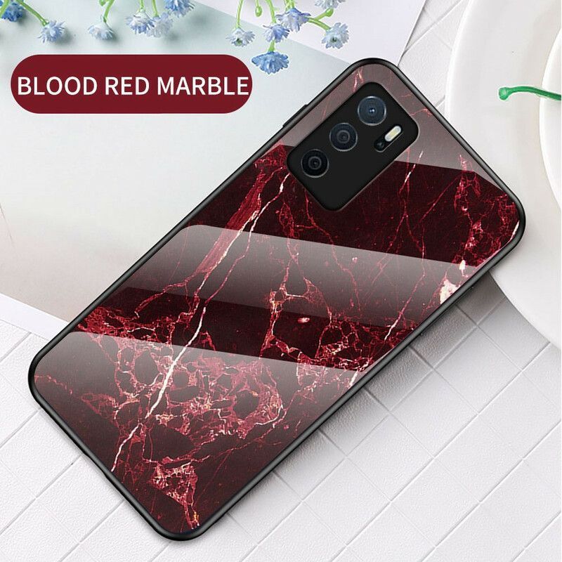 Kryt Oppo A16 / A16s Mramorové Tvrzené Sklo