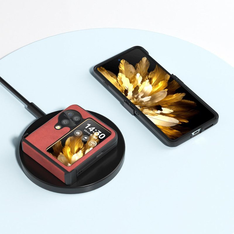 Kryt Oppo Find N3 Flip Efekt Kůže Abeel