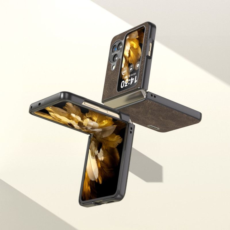 Kryt Oppo Find N3 Flip Kožený Efekt Vintage Abeel