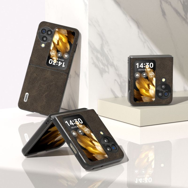 Kryt Oppo Find N3 Flip Kožený Efekt Vintage Abeel