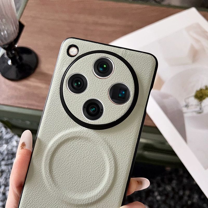 Kryt Oppo Find X8 Pro Kompatibilní S Magsafe Kožený Efekt