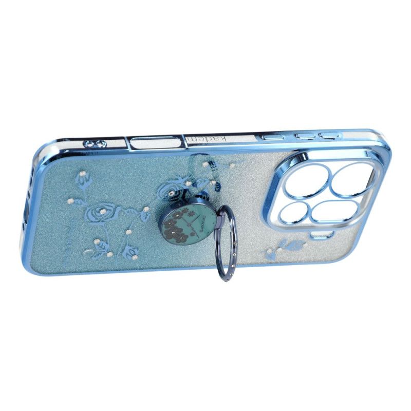 Kryt Oppo Find X9 Pro 5g Držák Na Prsteny Kadem Květiny A Kamínky