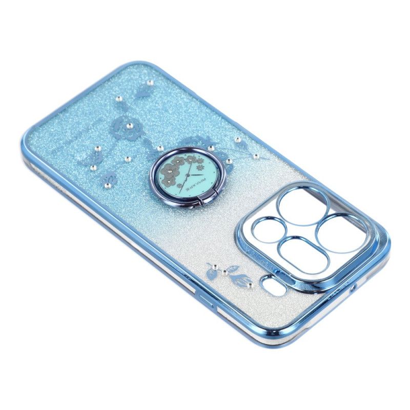 Kryt Oppo Find X9 Pro 5g Držák Na Prsteny Kadem Květiny A Kamínky