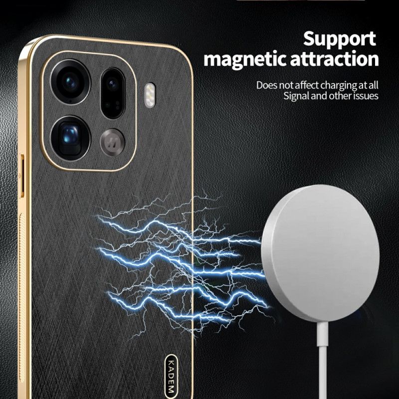 Kryt Oppo Find X9 Pro 5g Kožený Efekt Kadem