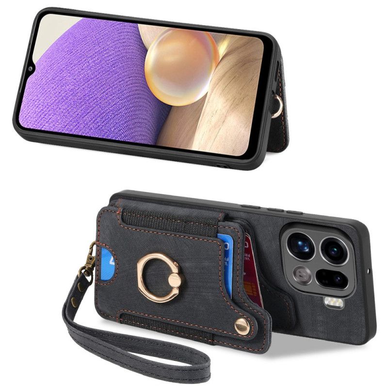 Kryt Oppo Find X9 Pro 5g Kryty Na Mobil Pouzdro Na Rfid Karty S Retro Designem