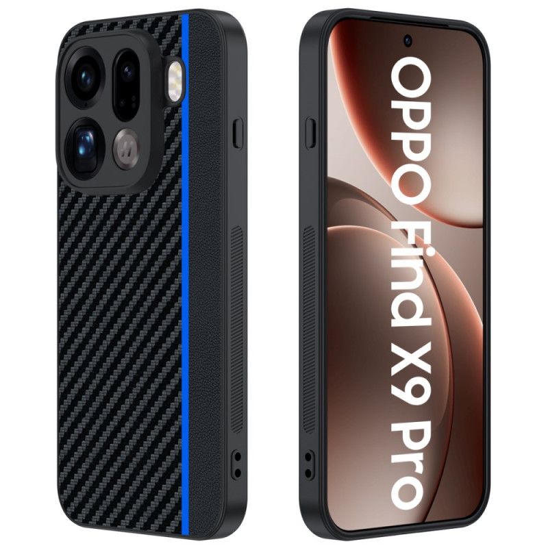 Kryt Oppo Find X9 Pro 5g Pevný S Texturou Z Uhlíkových Vláken