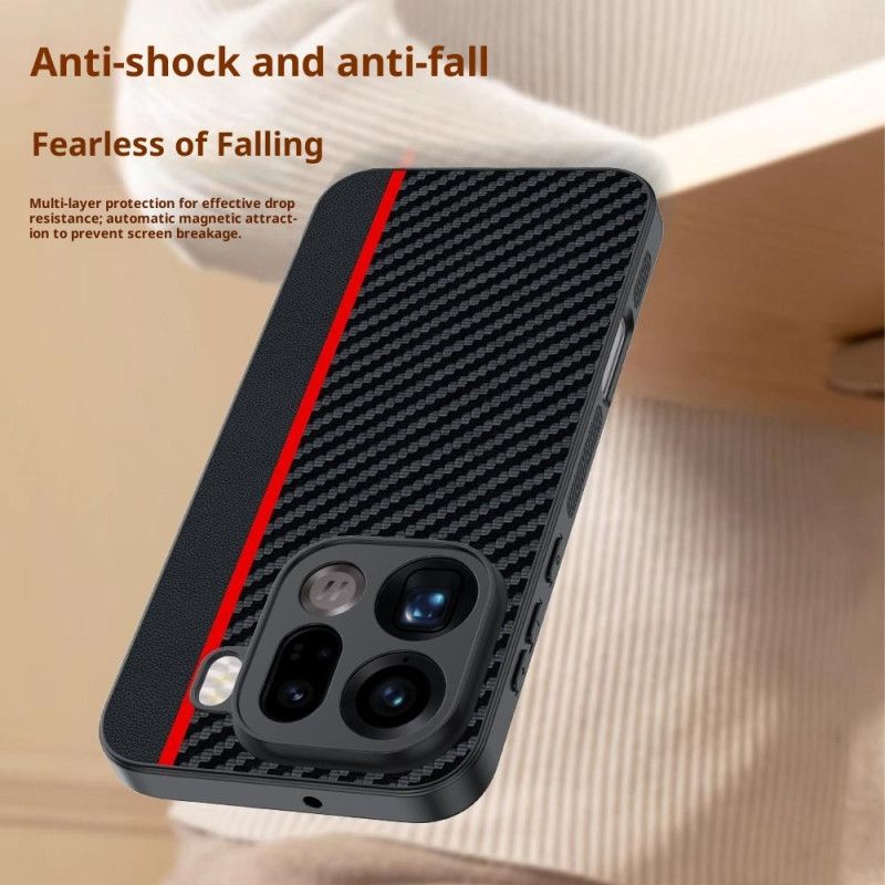 Kryt Oppo Find X9 Pro 5g Pevný S Texturou Z Uhlíkových Vláken