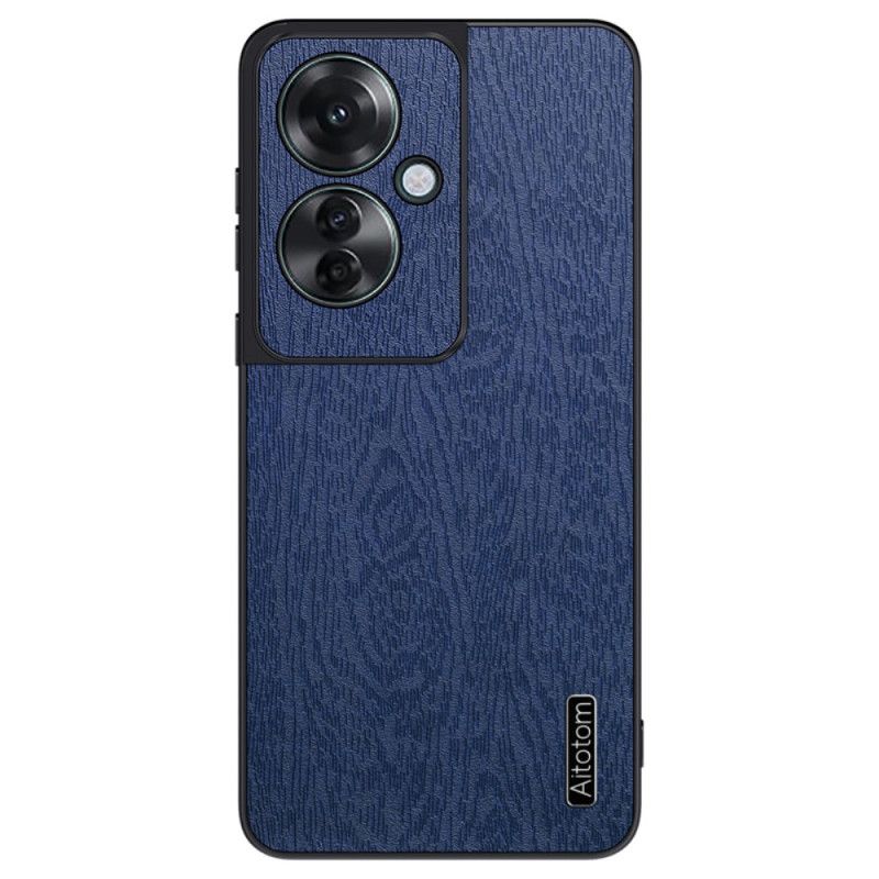 Kryt Oppo Reno 11f 5g Umělá Kůže S Dřevěným Efektem