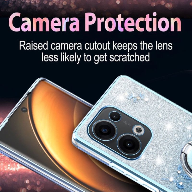 Kryt Oppo Reno 13 5g Kryty Na Mobil Držák Na Prsten S Kamínky