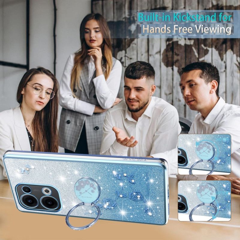 Kryt Oppo Reno 13 5g Kryty Na Mobil Držák Na Prsten S Kamínky