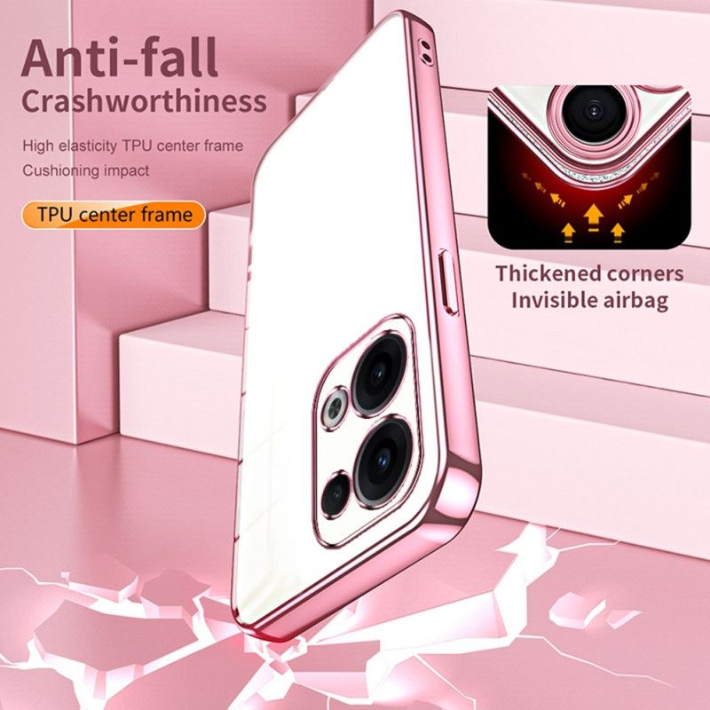 Kryt Oppo Reno 13 5g Kryty Na Mobil Rám S Kovovým Efektem