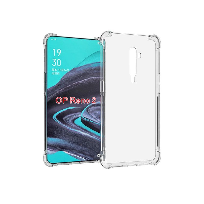 Kryt Oppo Reno 2 Průhledné Zesílené Rohy