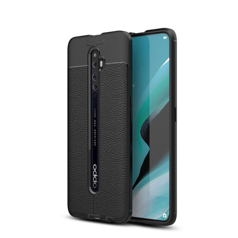 Kryt Oppo Reno 2z Litchi S Dvojitým Koženým Efektem
