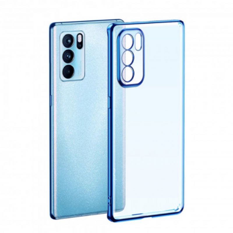 Kryt Oppo Reno 6 Pro 5g Průhledné Kovové Hrany Sulady