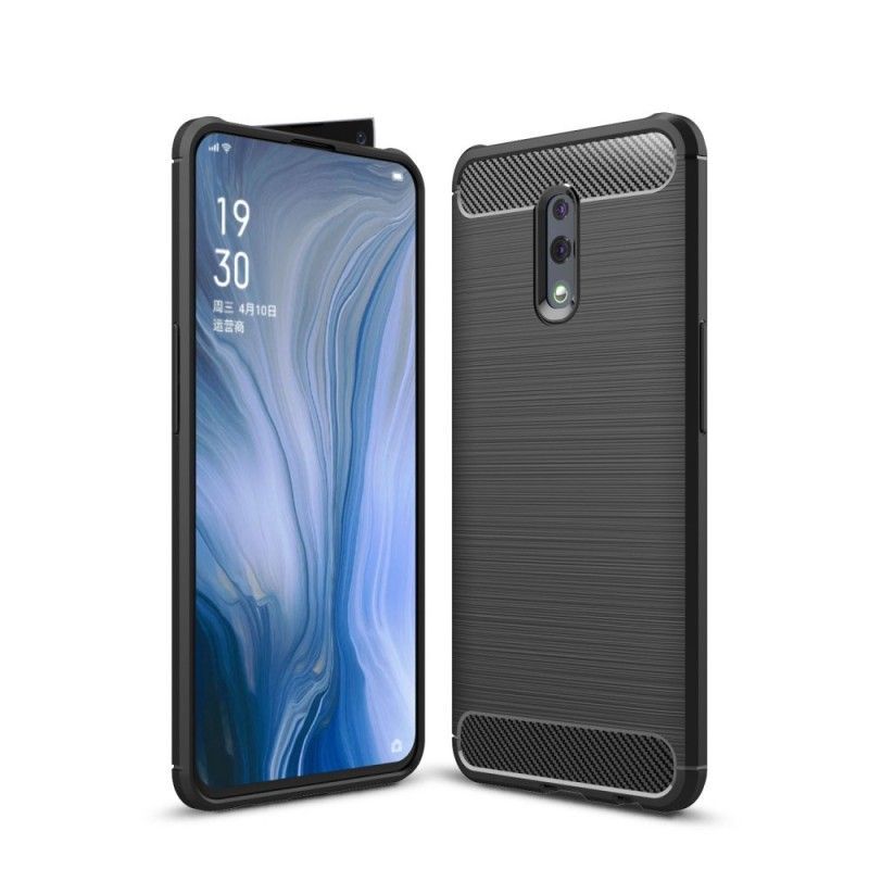 Kryt Oppo Reno Kartáčované Uhlíkové Vlákno