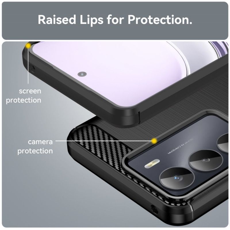 Kryt Realme 14x 5g Kartáčované Uhlíkové Vlákno