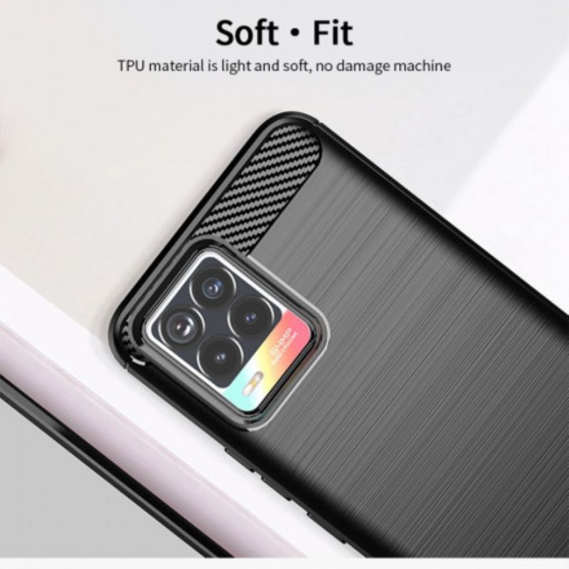 Kryt Realme 8 / 8 Pro Mofi Kartáčované Uhlíkové Vlákno