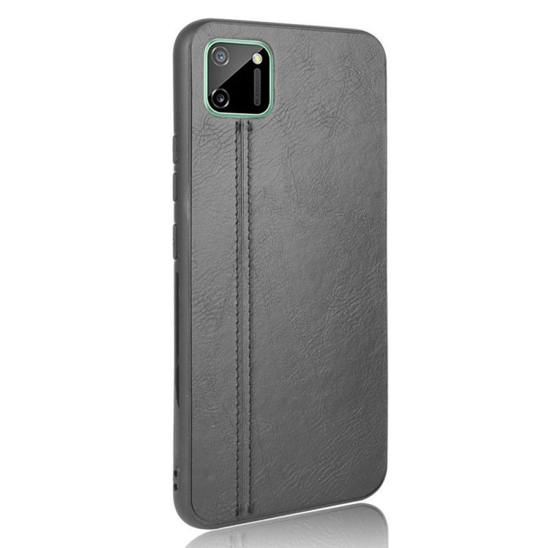 Kryt Realme C11 Styl Prošívání Kůže