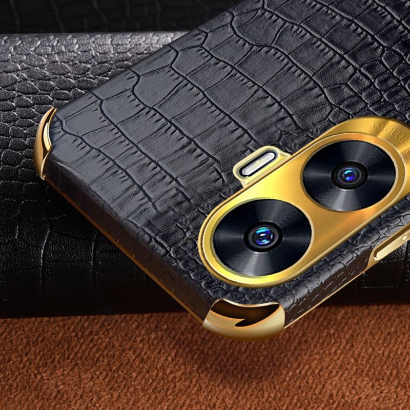 Kryt Realme C55 Krokodýlí Textura S Kroužkem Držák