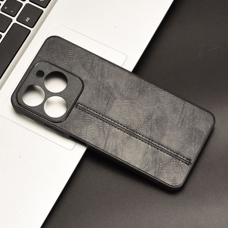 Kryt Realme C63 Kryty Na Mobil Prošívaný Kožený Efekt