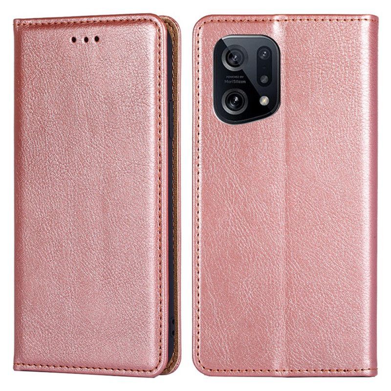 Kryty Na Mobil Na Oppo Find X5 Flipové Pouzdro Jednobarevná