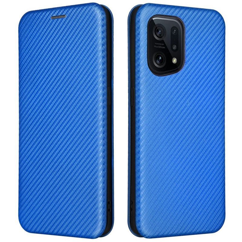 Kryty Na Mobil Na Oppo Find X5 Flipové Pouzdro Uhlíkové Vlákno