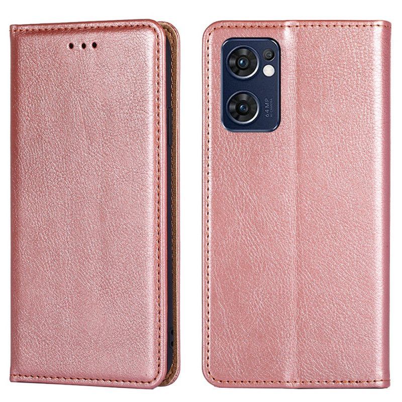 Kryty Na Mobil Na Oppo Find X5 Lite Flipové Pouzdro Prošívání Z Umělé Kůže