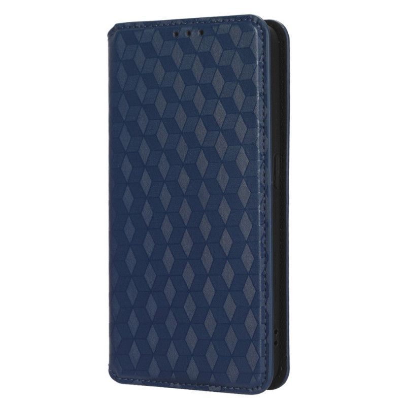 Kryty Na Mobil Na Oppo Reno 8 Flipové Pouzdro Efekt 3d Kostky Kůže