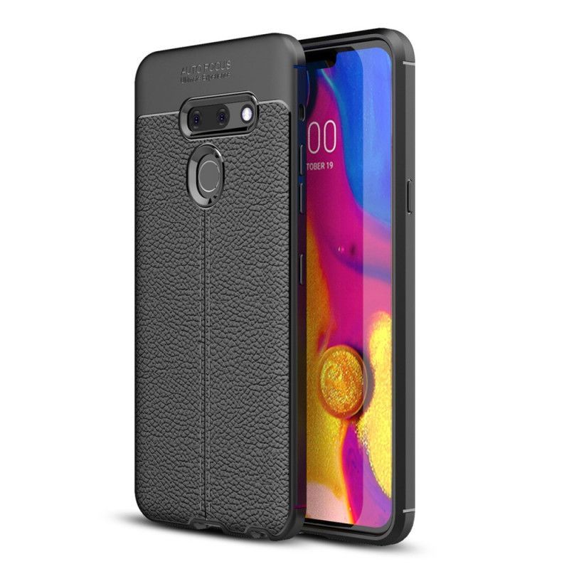 Lg G8 Thinq Dvouřadé Kožené Pouzdro S Efektem Liči