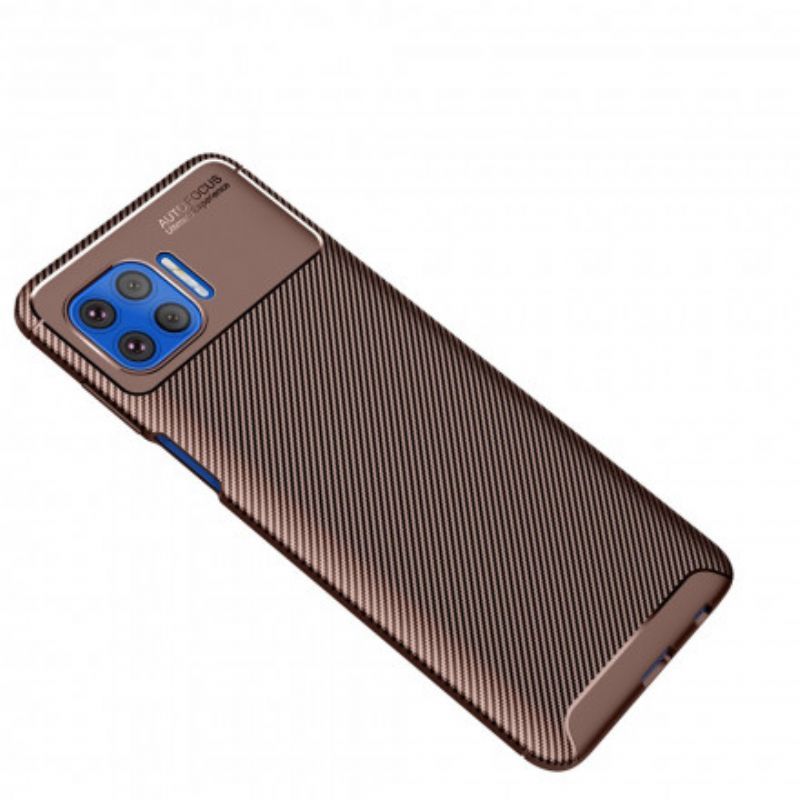 Moto G 5g Plus Flexibilní Pouzdro S Texturou Z Uhlíkových Vláken