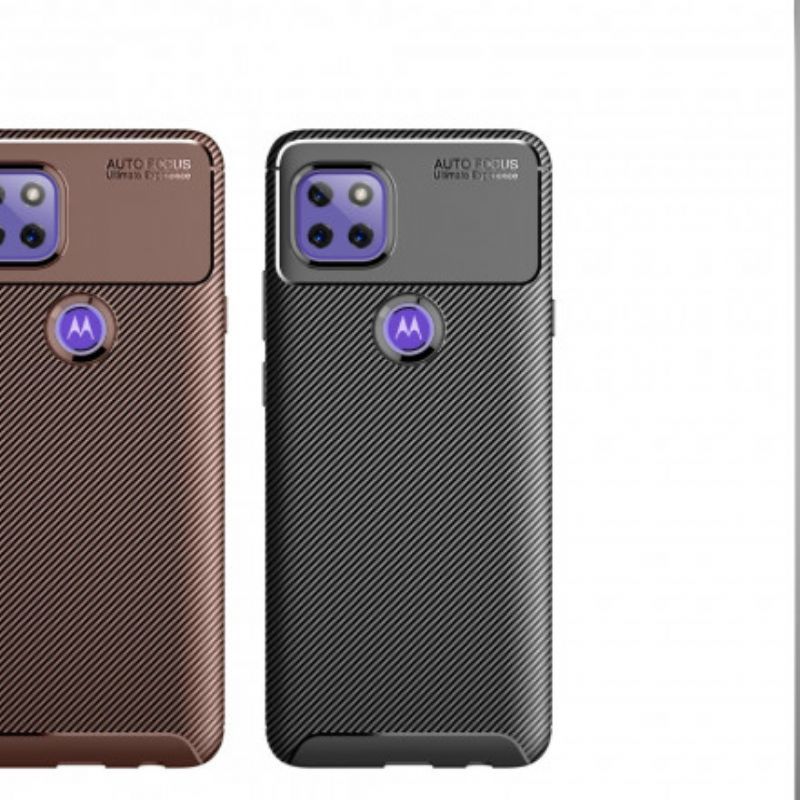 Moto G 5g Pouzdro S Flexibilní Texturou Z Uhlíkových Vláken