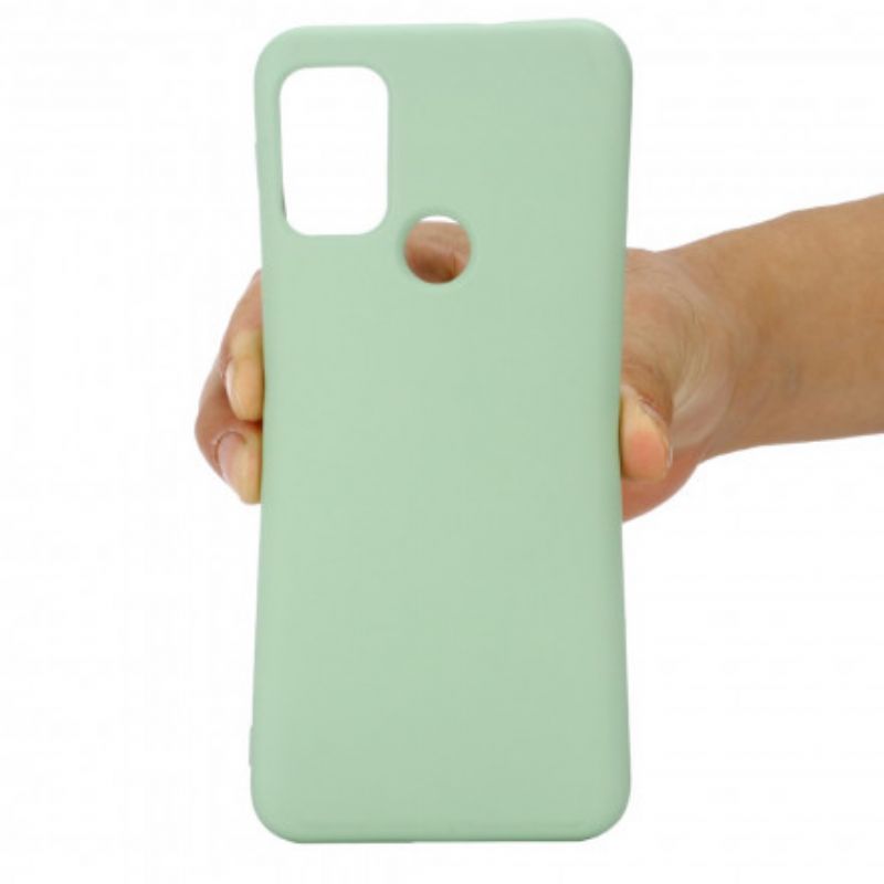 Moto G30 / Moto G10 Tekuté Silikonové Pouzdro Se Šňůrkou