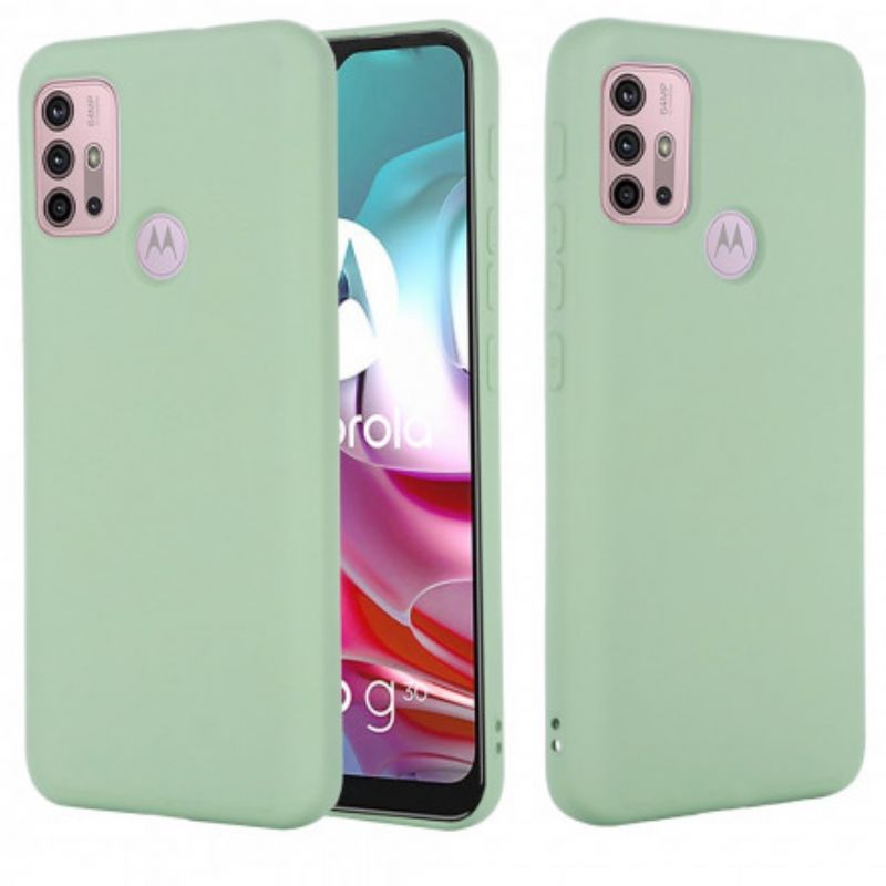 Moto G30 / Moto G10 Tekuté Silikonové Pouzdro Se Šňůrkou