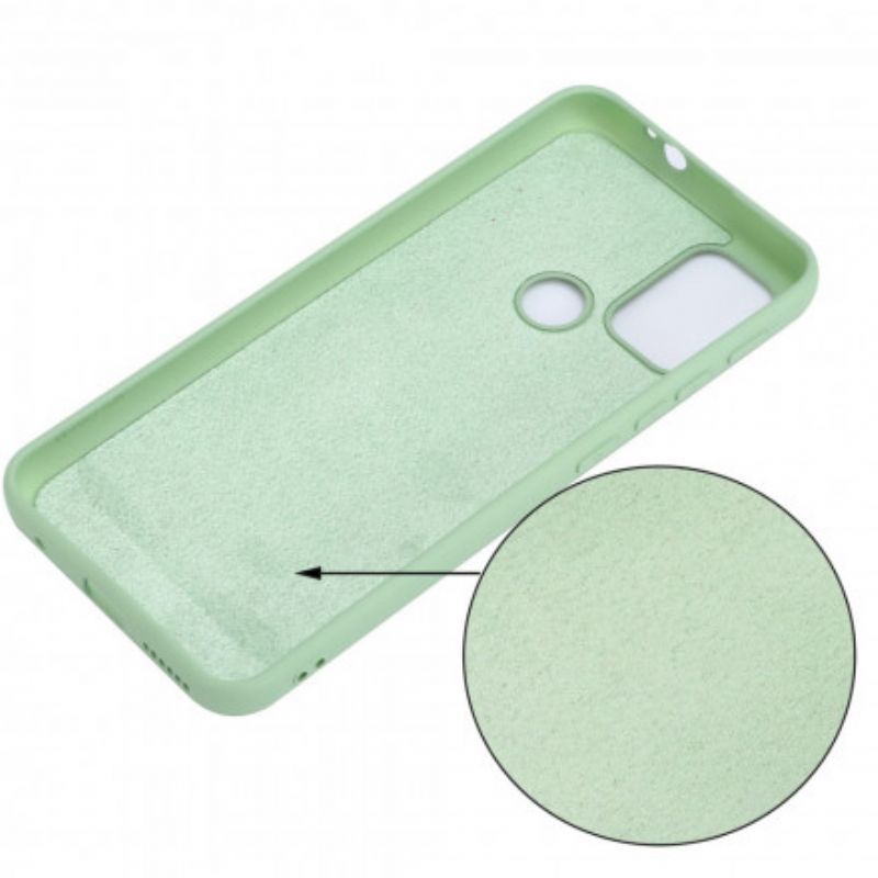 Moto G30 / Moto G10 Tekuté Silikonové Pouzdro Se Šňůrkou