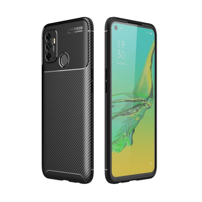 Oppo A53 / A53s Flexibilní Pouzdro Z Uhlíkových Vláken