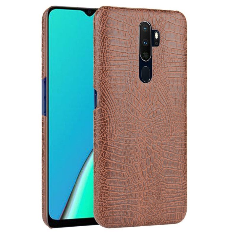 Oppo A9 2020 / A5 2020 Pouzdro Ve Stylu Krokodýlí Kůže