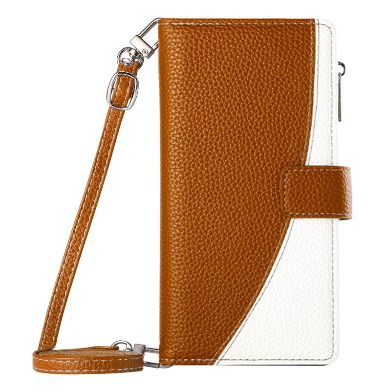 Peněženková Pouzdra Google Pixel 10a Dvoubarevná Peněženka S Popruhy