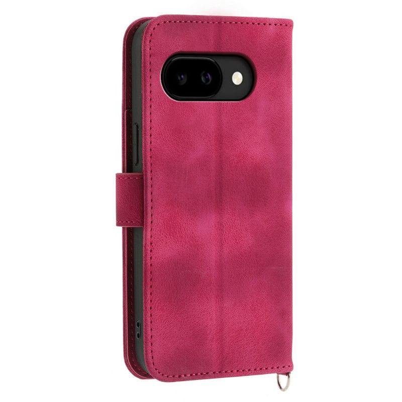 Peněženková Pouzdra Google Pixel 10a Kryty Na Mobil Semišový Efekt Mandaly S Ramenním Popruhem