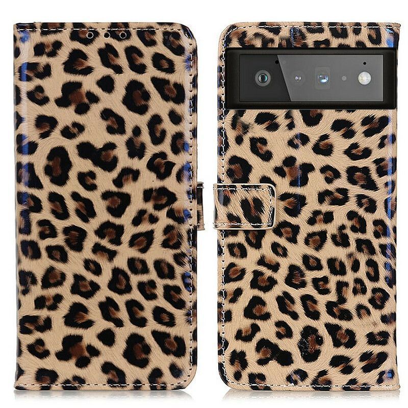 Peněženková Pouzdra Google Pixel 6 Obyčejný Leopard
