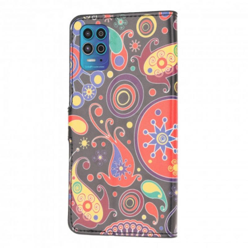 Peněženková Pouzdra Moto G100 Návrh Galaxie