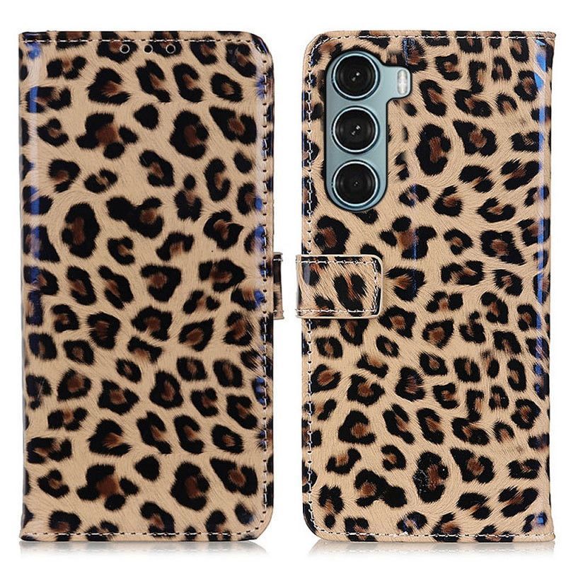 Peněženková Pouzdra Moto G200 5g Leopard