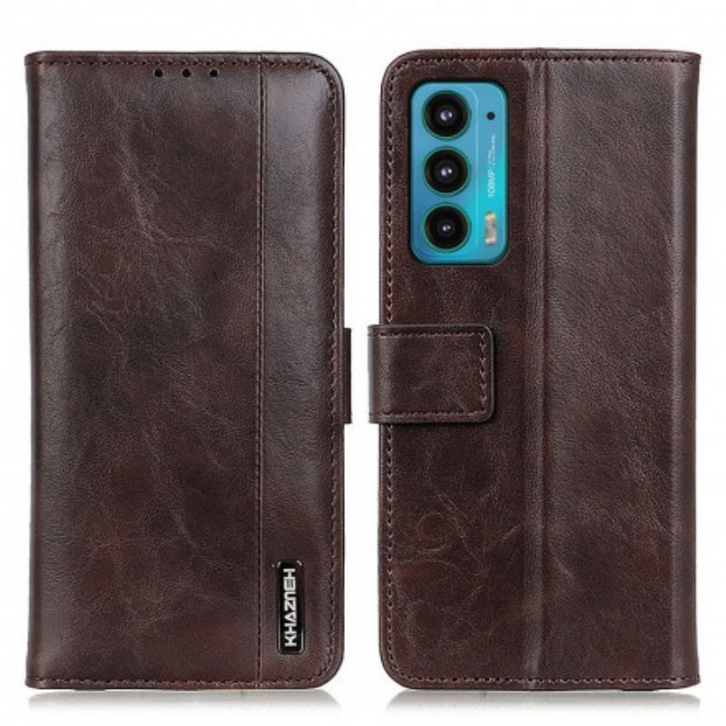 Peněženková Pouzdra Motorola Edge 20 Khazneh Elegantní Kožený Styl