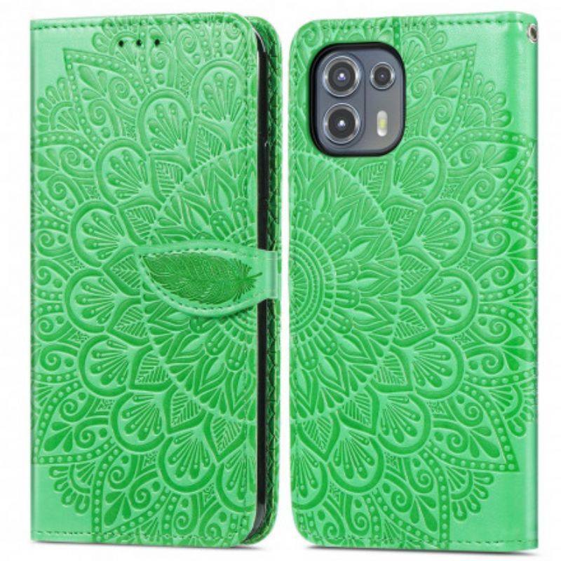 Peněženková Pouzdra Motorola Edge 20 Lite Kmenové Listy