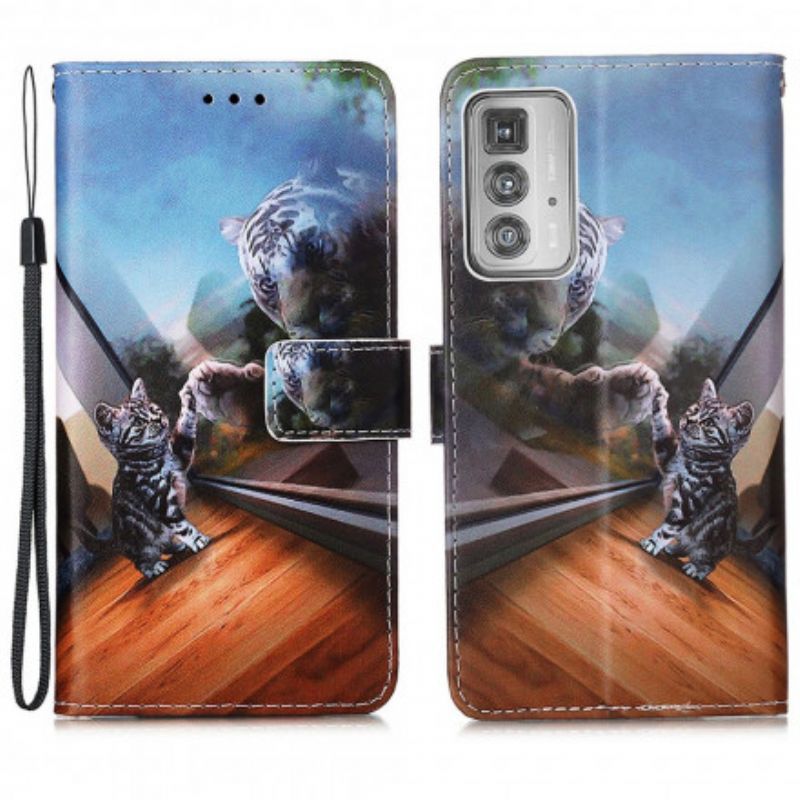 Peněženková Pouzdra Motorola Edge 20 Pro Nejhlubší A Odraz