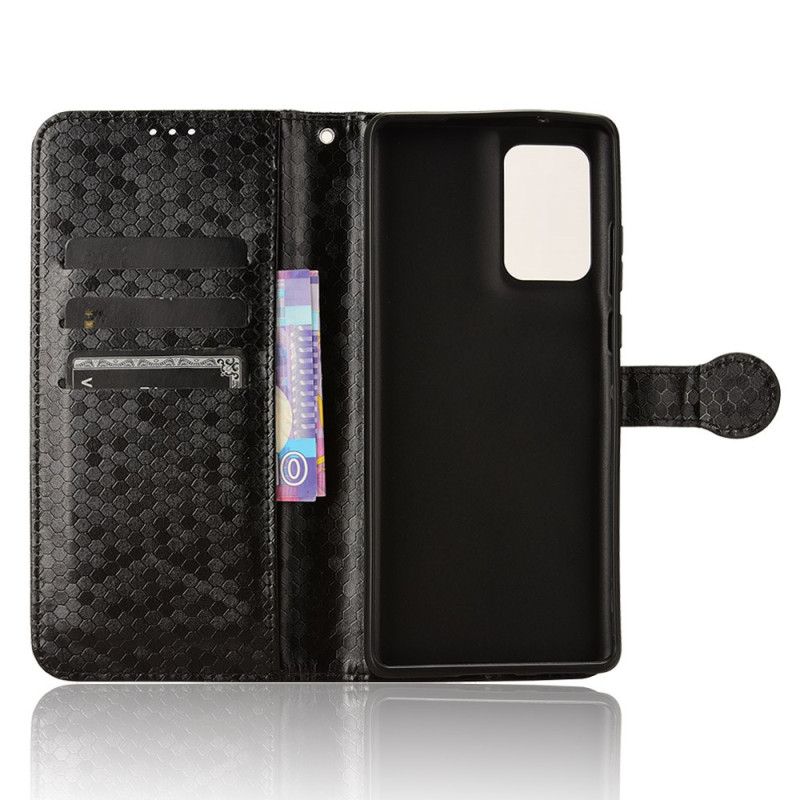 Peněženková Pouzdra Motorola Edge 50 Fusion Brilantní Steh S Popruhem