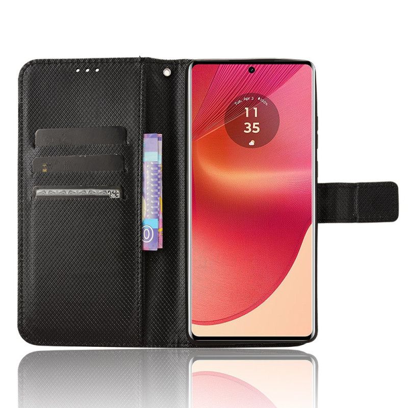 Peněženková Pouzdra Motorola Edge 50 Fusion Kryty Na Mobil Popruhové Body