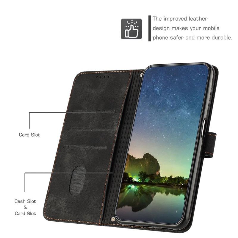 Peněženková Pouzdra Motorola Edge 50 Fusion Kryty Na Mobil Trojúhelníkový Vzor