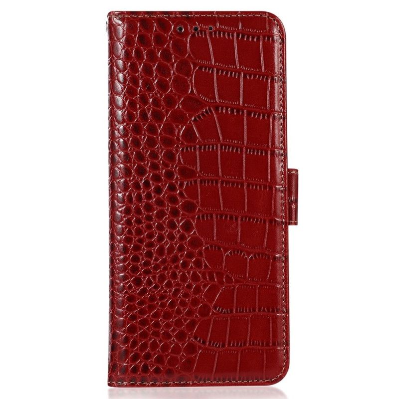Peněženková Pouzdra Motorola Edge 50 Krokodýlí Textura