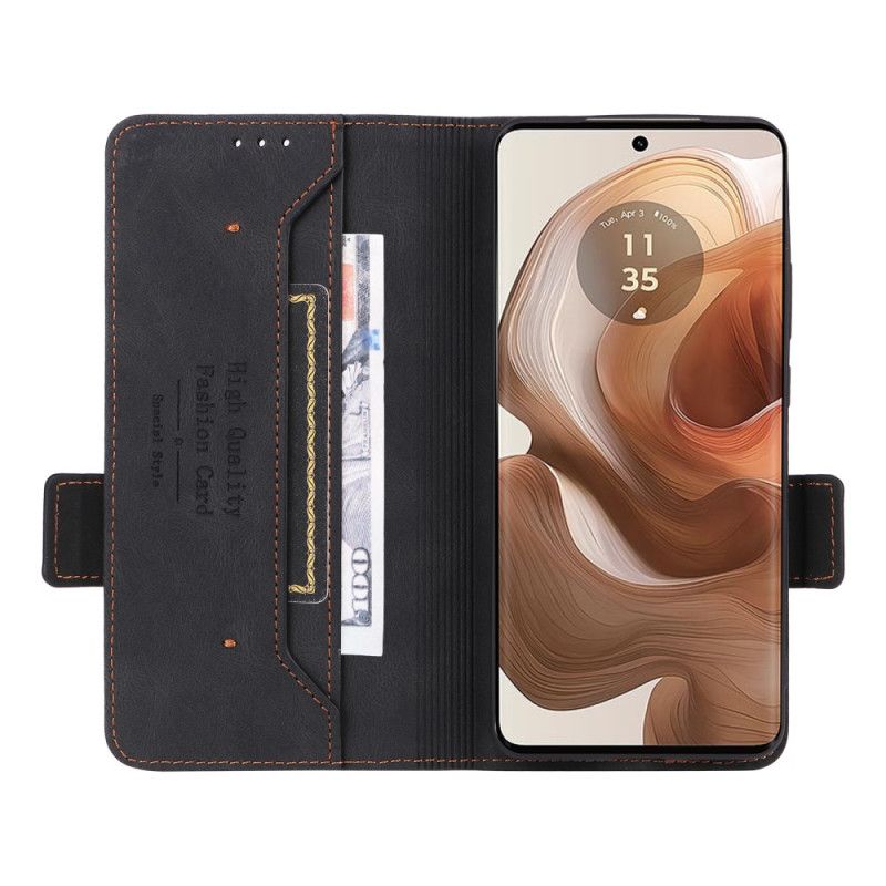 Peněženková Pouzdra Motorola Edge 50 Ultra Retro Design